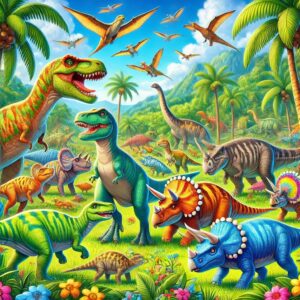 Rallye des dinosaures préhistoriques