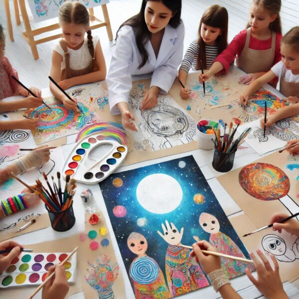 Atelier d'art interactif pour enfants créatifs
